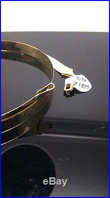 Real 10k Yellow Gold 18 Inch 7 mm Herringbone Necklace Chain Men/Women, SALE! N