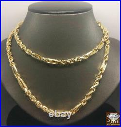 Real 10k Yellow Gold Milano Rope Chain Necklace 5mm 20 inch On Sale Free Shippin