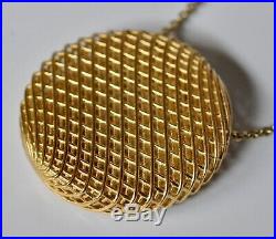 Roberto Coin $2200 18K Yellow Gold Round Pendant Necklace Brand New On Sale