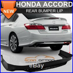 SALES Fit 13-15 Accord 4Dr MD Front + Rear Bumper Lip + Side Skirts Unpainted PP
