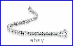 SALE 2.40 Ct F/SI 100% Natural Round Diamond Tennis Bracelet White Gold