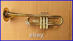 SALE BRAND NEW BRASS FINISH Bb FLAT TRUMPET C FREE HARD CASE +MouthPiece