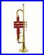 SALE BRAND NEW RED Golden Brass Bb flat Trumpet With Free Case+MOUTHPIECE