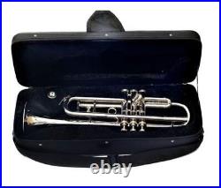 SALE BRAND NEW SILVER Bb FLAT TRUMPET FREE HARD CASE+M/P