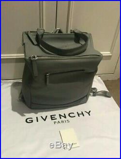 SALE Brand New Authentic Givenchy Pearl Grey Leather Convertible Backpack Bag