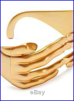 SALE! LINDA FARROW X JEREMY SCOTT RARE HANDS FRAME BRAND NEW Color Metallic Gold