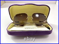SALE! NEW Gucci GG0646S Rimless Oversized Square Gradient Women Sunglasses