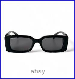 SALE! NEW Gucci GG1325S Black Slim Rectangle Sunglasses