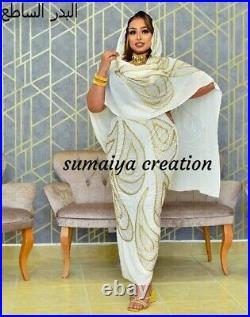 SALE New African Fashion Sudanese Saree Dress Toub Sudanese Wedding Kaftan Dress