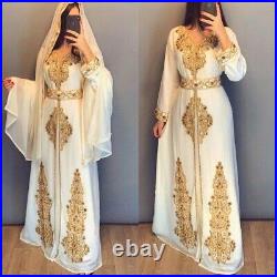 SALE New Moroccan Dubai Kaftans Farasha Abaya Dress Very Fancy Long Gown BF 1921