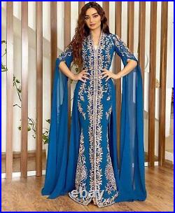 SALE New Moroccan Dubai Kaftans Farasha Abaya Dress Very Fancy Long Gown Fishcut