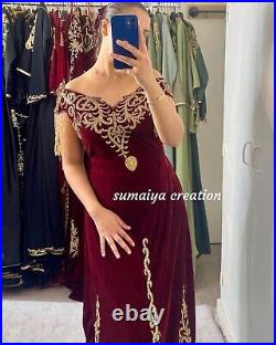 SALE New Moroccan Dubai Kaftans Farasha Abaya Dress Very Fancy Long Gown SC 144