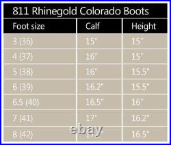 SALE Rhinegold Colorado Leather Ladies Yard Country Boots Fully Adjustable Calf