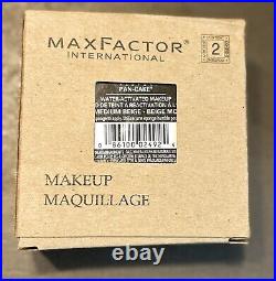 SALE Set Of 2 Max FactorPan Cake Makeup 129 Medium Beige, New In Box