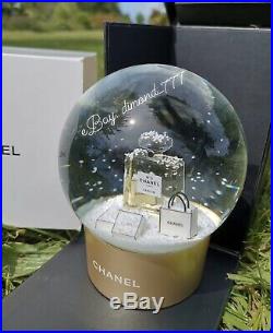 SUPER SALEBrand New CHANEL No5 Perfume Luxury Snow Globe Vip Gift