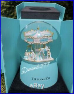 SUPER SALEBrand New Tiffany And Co VIP Gift Music Carousel Snow Globe