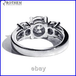 Sale 1.50 CT J I1 Round 3 Stone Diamond Engagement Ring 18K White Gold 54182010