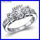 Sale 2.80 CT I I2 Round 3 Stone Diamond Engagement Ring 18K White Gold 01052499
