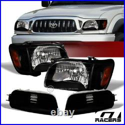 Sale For 2001-2004 Tacoma Black Headlights withAmber Corner & Signal Lamps Nb 6Pc
