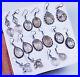 Sale Natural 25 Pairs Golden Rutile Gemstone Silver Plated Fancy Earring Jewelry