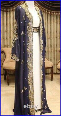Sale New Year Moroccan Dubai Kaftans Farasha Abaya Dress Fancy Long Gown MS 2025