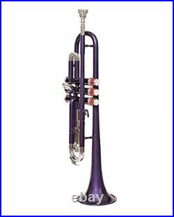 Sale On Trumpet Brand New Colored Purple Bb With Free Bag+ Mouth piece-BRS MUSIC