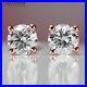 Sale Real Diamond Stud Earrings 6.05 Karat Rose Gold SI2 53156355