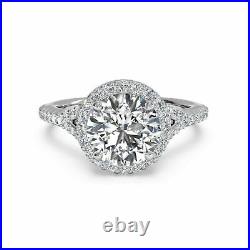 Sale Round Cut 0.70 ct Real 14K White Gold Solitaire Diamond Wedding Ring M N O