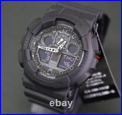 Sale new g shock ga 100 1a1jf men s watch with 1 year all black w