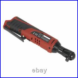 Sealey Cordless Ratchet Wrench Body Only 3/8 Drive 12V Heavy Duty LED Indicator