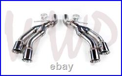 Stainless 3 Axle Back Exhaust System For 16-24 Chevy Camaro SS 6.2L No Valves
