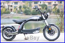 TOP SALE 2020, ELECTRIC SCOOTER CHOPPER HARLEY, Fat Wide Tire, Motor 2000W 60V