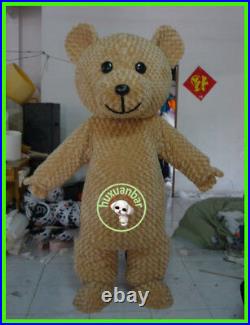 Teddy Bear Mascot Costume? Top Sale? Adult Size Halloween Party Dress Cosplay Suit