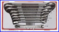 Teng Tools OFFSET METRIC RATCHETING Combination Spanner Wrench Set T4 SALE