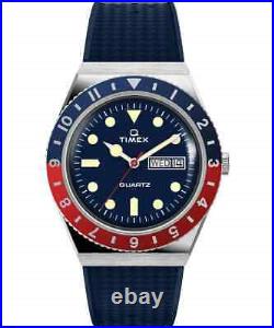 Timex Q Reissue Two Tone Red and Blue Bezel TW2V32100V Watch Sale