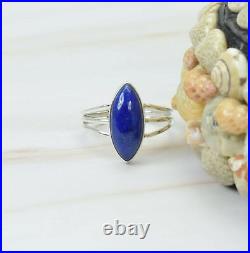 Trending Sale Natural Lapis Lazuli Silver Plated Designer Ring Jewelry For Gift
