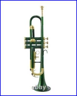Trumpet Green Brass Brand New Finish Bb flat Trumpet Black Friday Sale
