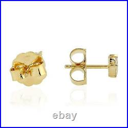 Valentine Day Sale 14k Yellow Gold Marquise Shape Diamond Stud Earrings Jewelry