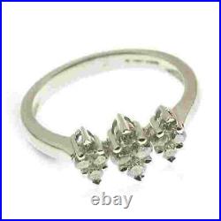 Valentine Day Sale Prong Set Diamond Engagement Ring 18k White Gold Jewelry