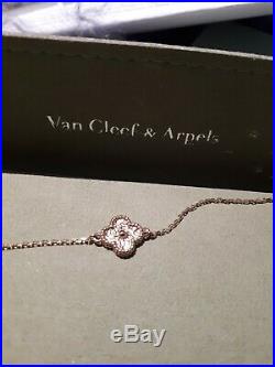 Van Cleef Rose Gold Sweet Alhambra Bracelet Brand New and Authentic Sale