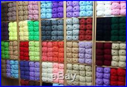 WHOLESALE JOB LOT 120 balls knitting WOOL yarn NEW megga sale mixed lot yarn