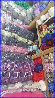 WHOLESALE JOB LOT 120 balls knitting WOOL yarn NEW megga sale mixed lot yarn