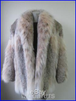 Women's Sz 10 Brand New Natural LYNX Fur Coat Jacket CLEARANCE SALE