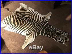 ZEBRA SKIN RUG (GENUINE) not Cow Skin. Brand new. Tanned Zebra skins for sale
